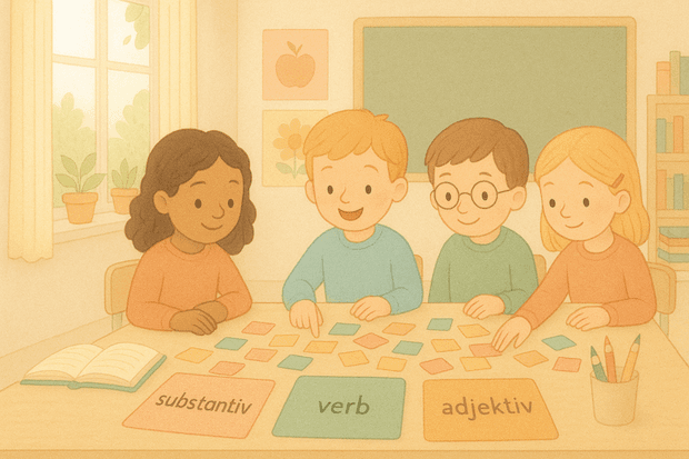 Vad är adjektiv, substantiv och verb?